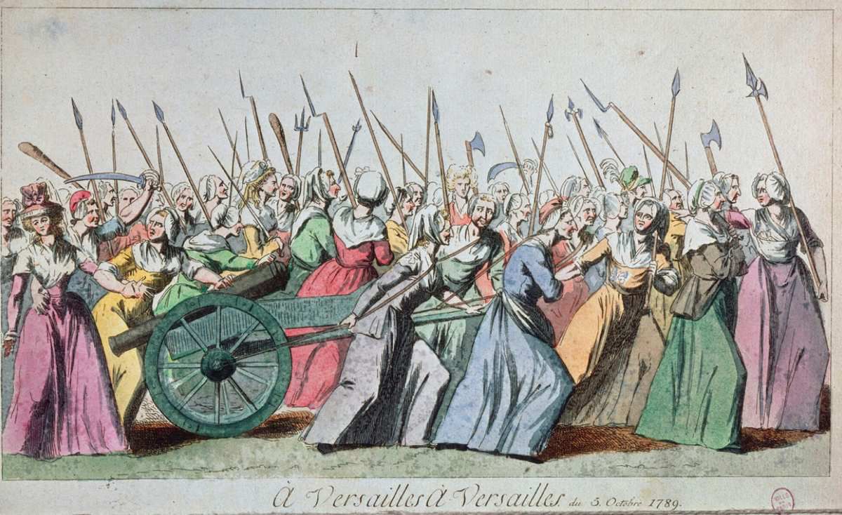 5 Octobre 1789 :  Les Parisiennes Réclament du Pain - La Marche sur Versailles