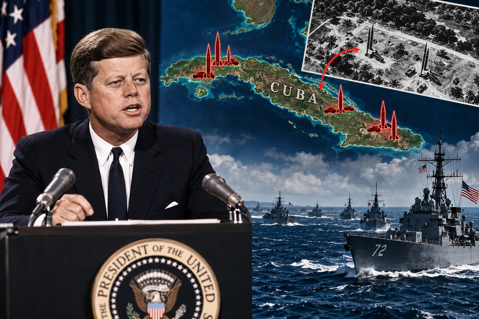 22 octobre 1962 : Kennedy révèle les missiles soviétiques à Cuba