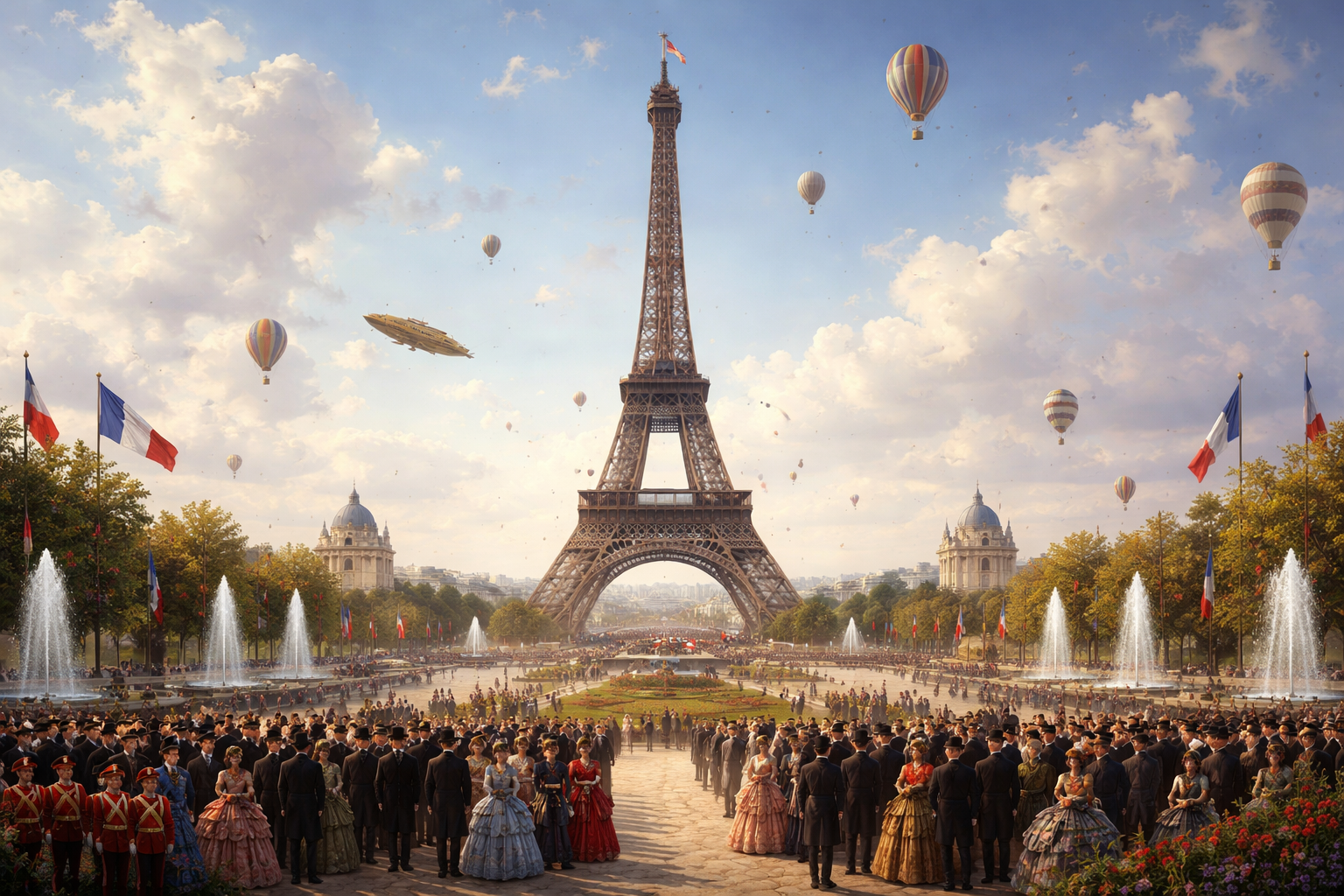 31 Mars 1889 : L'Inauguration à Paris de la Tour Eiffel