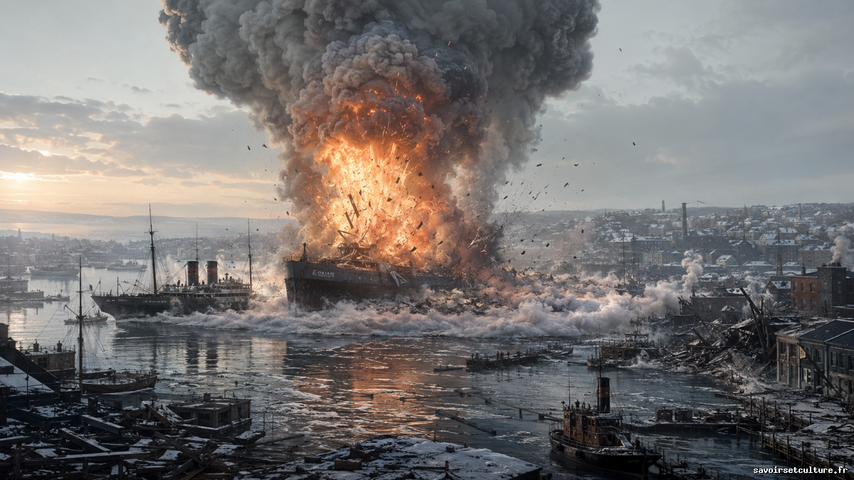 Explosion d’Halifax : le navire français Mont-Blanc qui fit trembler le Canada en 1917