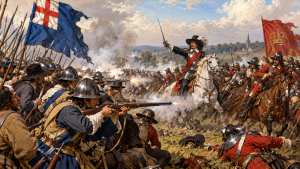 23 octobre 1642 : la bataille d'Edgehil, guerre civile anglaise