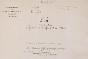 Il y a 120 ans : la loi de 1905 séparait l’Église et l’État