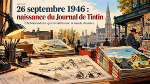 26 Septembre 1946 : 1er numéro du Journal du petit reporter Belge Tintin